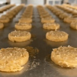 Production biscuits citron coco