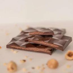 Tablette de chocolat bien-être coeur noisette du Piémont IGP Néogourmets